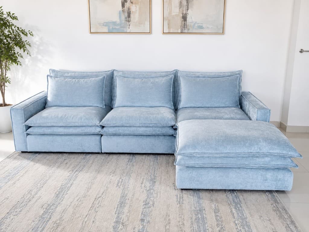 Powder Blue Cloud Sofa — image 1